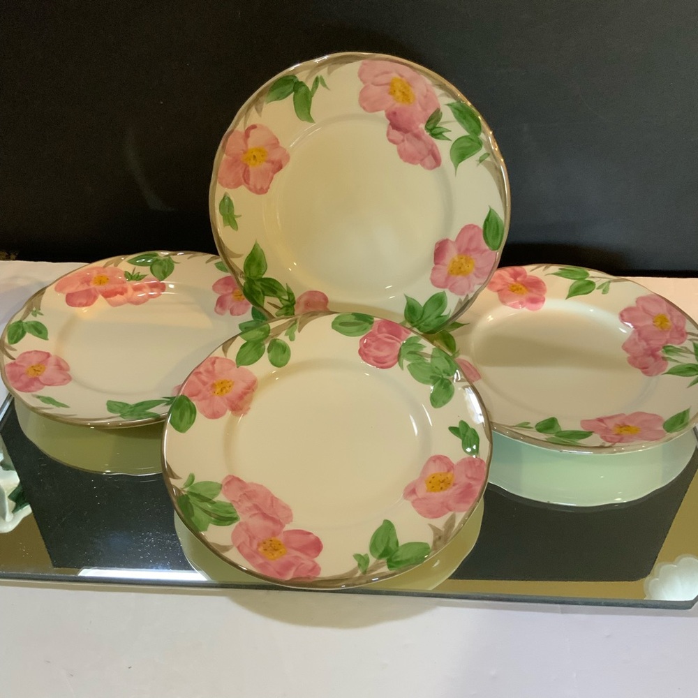 Vintage Franciscan Desert Rose Salad Plate 7 1/2 in Set of 4 Made in England #65
